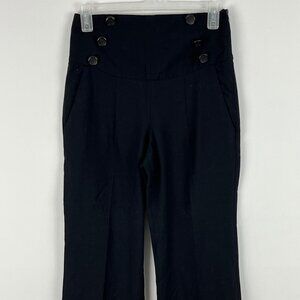 Zara Basic Capri Pants Size XS Black Waist 26in Inseam 24in Rise 12in Side Zip